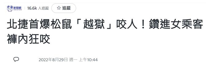 
南京市口腔医院黄牛挂号,住院检查加快台媒：台北地铁现首例松鼠伤人案，宠物松鼠钻进女乘客长裤内“狂咬”