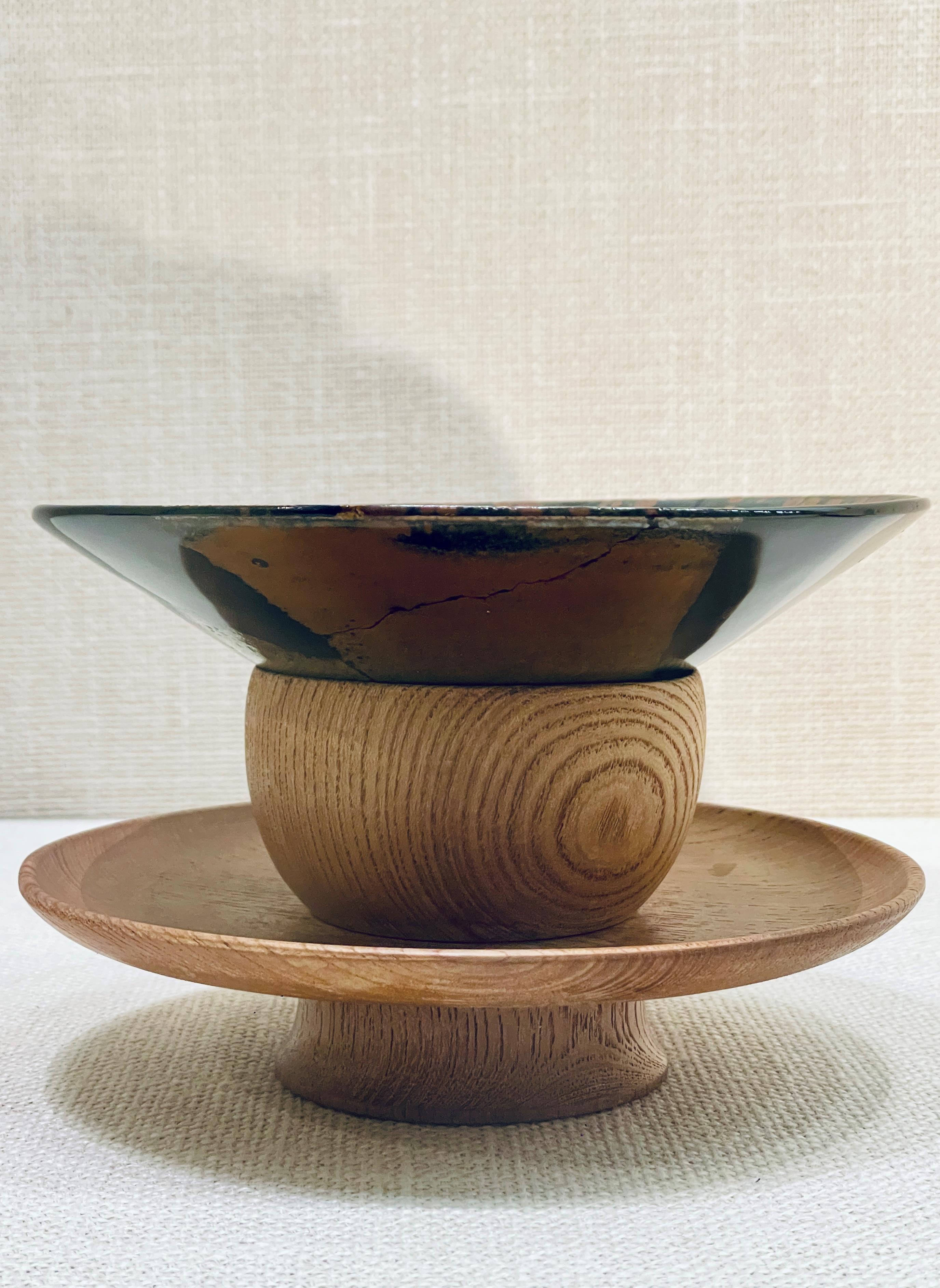 △盏托与茶盏的组合使用方法。