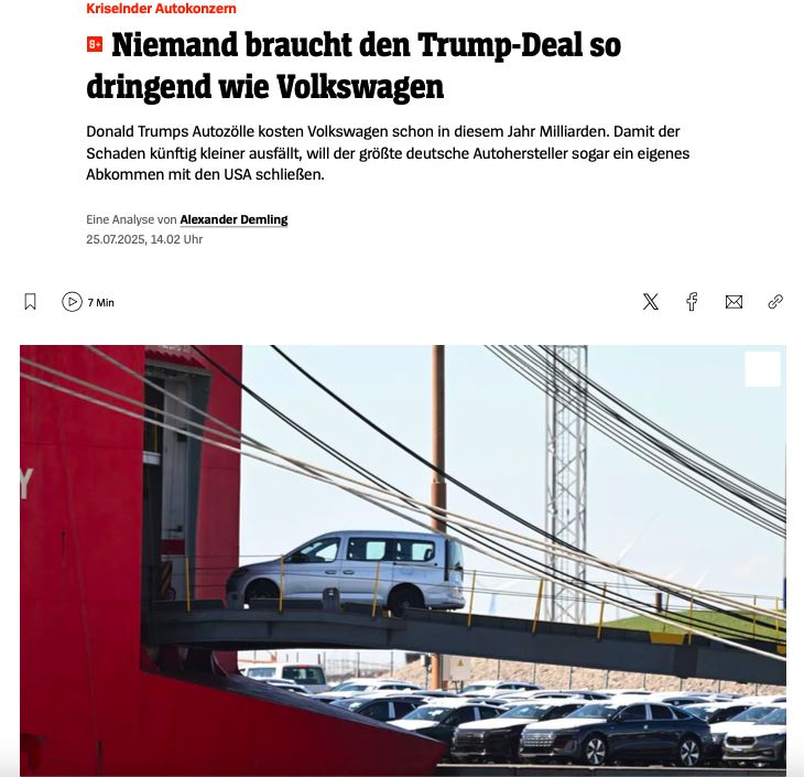 △德国《明镜周刊》评论文章截图