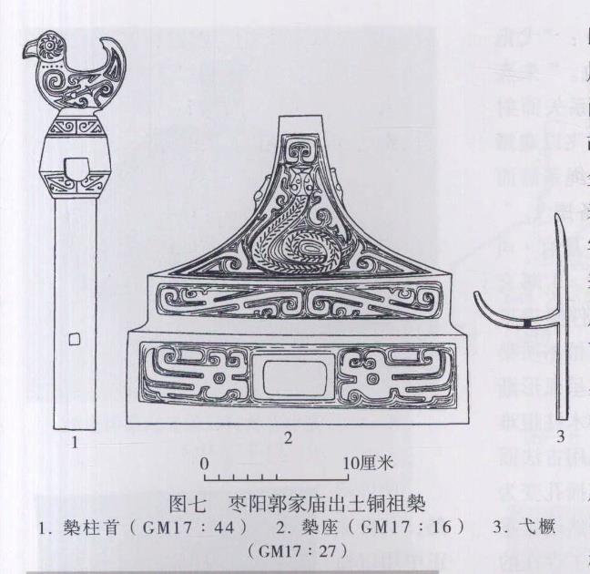 △枣阳郭家庙出土铜祖槷