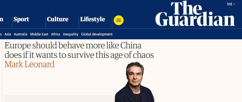全球媒体聚焦 | 欧洲如何应对挑战？英媒：应从中国的长期布局中获得启示