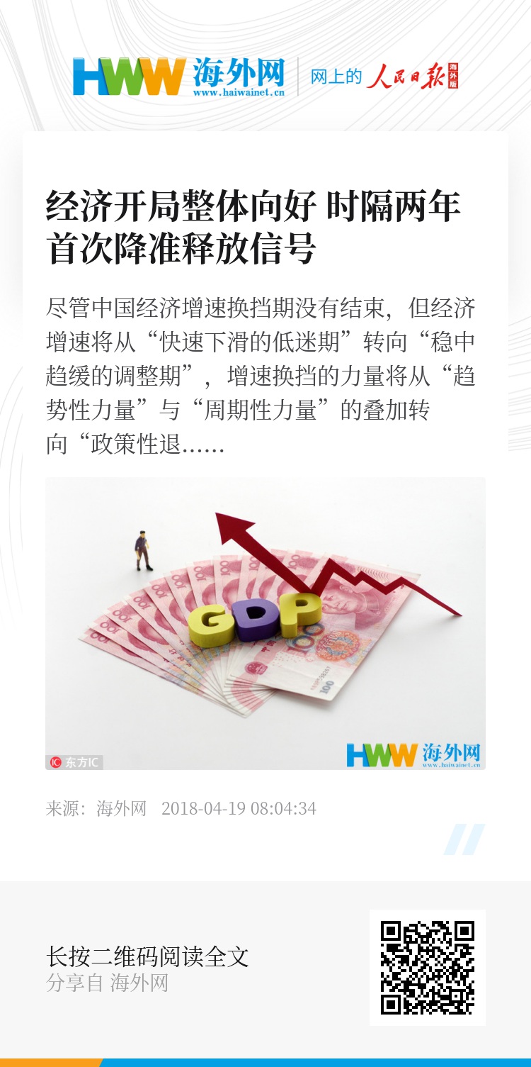 经济开局整体向好 时隔两年首次降准释放信号