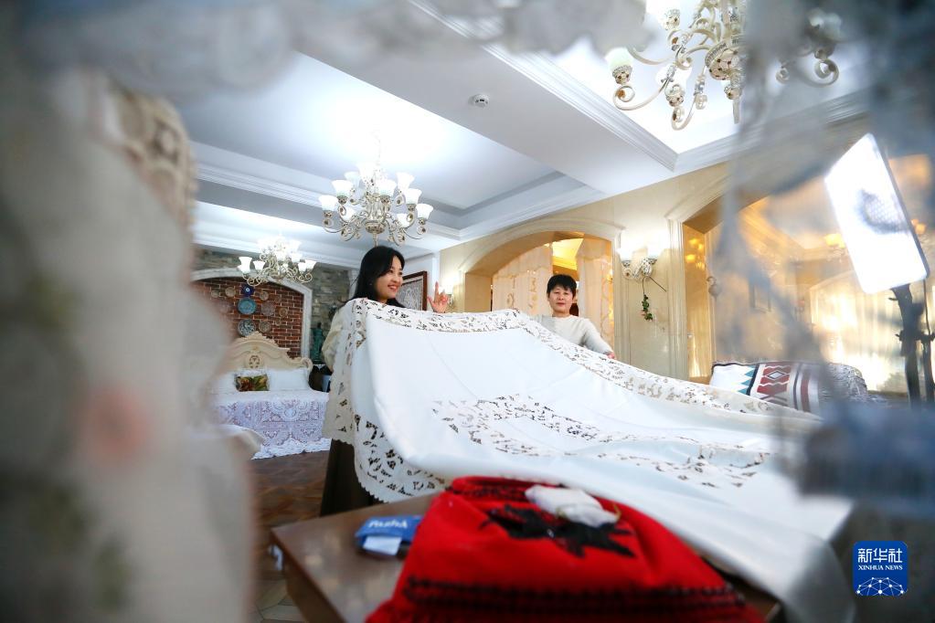 即墨花边畅销海内外市场