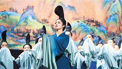 澳大利亚悉尼华星艺术团旗下华星如烟舞蹈工作室排演的舞蹈节目《只此青绿》。图片为受访者提供