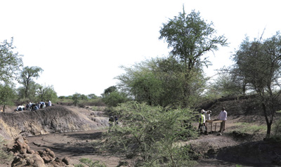 肯尼亚吉门基石遗址考古发掘现场。图片均由李占扬提供