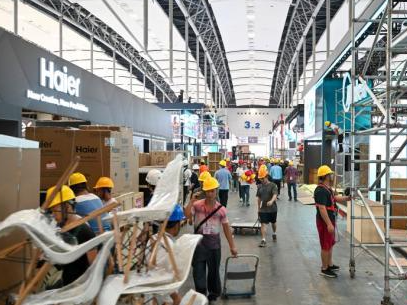 第136届广交会布展工作有序进行