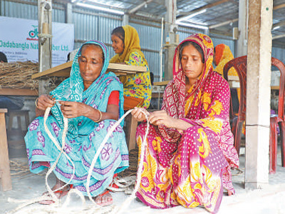 黄麻编织美好生活