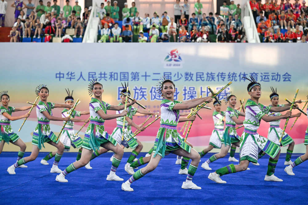 运动“荟”·同心圆｜同唱一首歌，共舞一支曲，民族健身操赛场绘就民族团结画卷