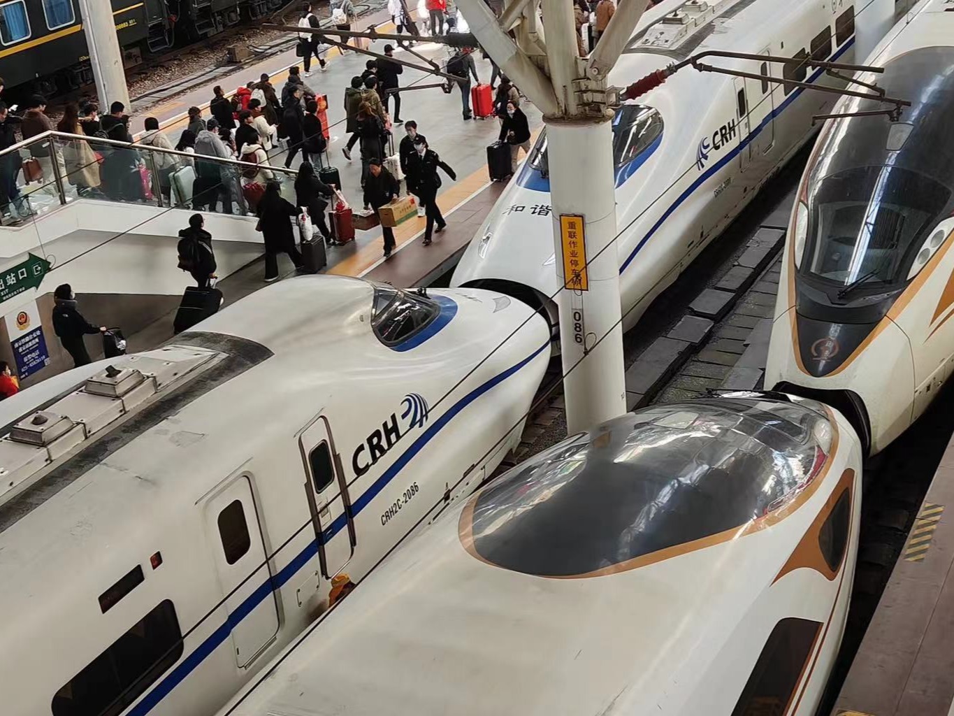 2024年春节假期 长三角铁路发送旅客逾1700万人次