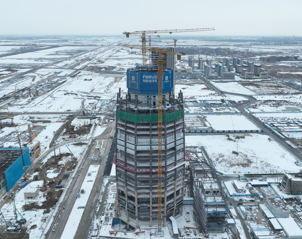 新华全媒+|寒风中的热度——雄安新区起步区东西轴线施工见闻