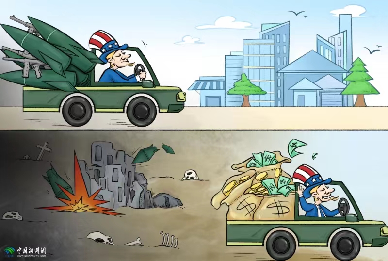 新漫评：武器出口创纪录！美国大发战争财带来生灵涂炭