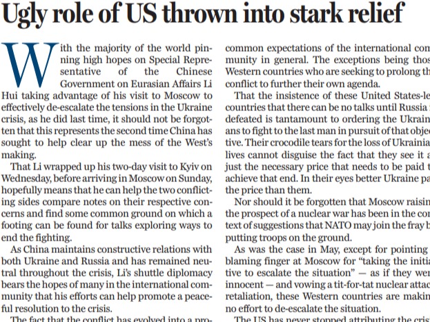 和评理 | 中方开展穿梭外交 劝和促谈贡献中国智慧