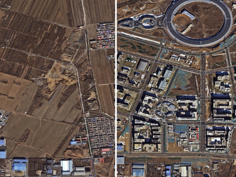 卫星图对比：这些年我们努力建设的家，现在怎么样了