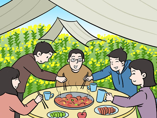 中工漫评丨看花、赏景、吃春鲜，“春日经济”正当时