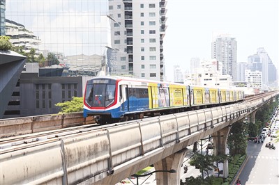 由曼谷大众运输系统有限公司运营的高架快速交通系统bts.