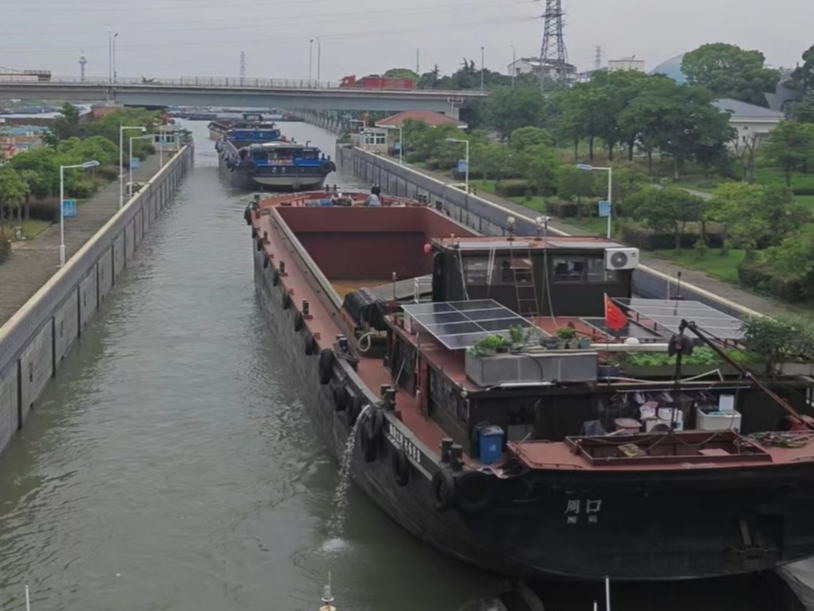 行走大运河｜千吨货船如何通行？看苏南第一闸！