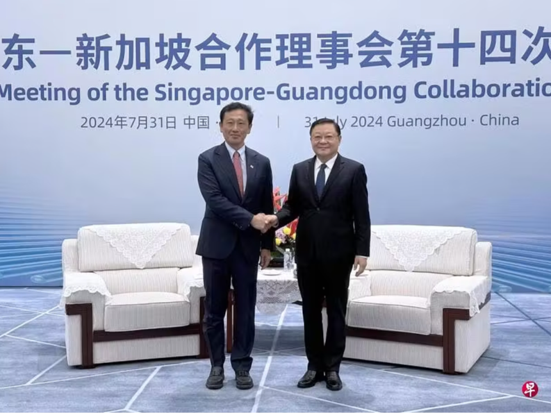 外媒：中国广东与新加坡加强绿色经济等合作