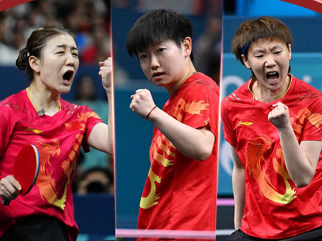 升国旗！国乒女团五连冠 全场高唱《义勇军进行曲》