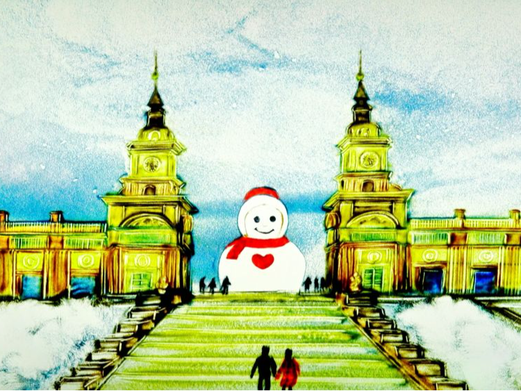 创意沙画｜倒计时30天 跟着亚冬逛“尔滨”