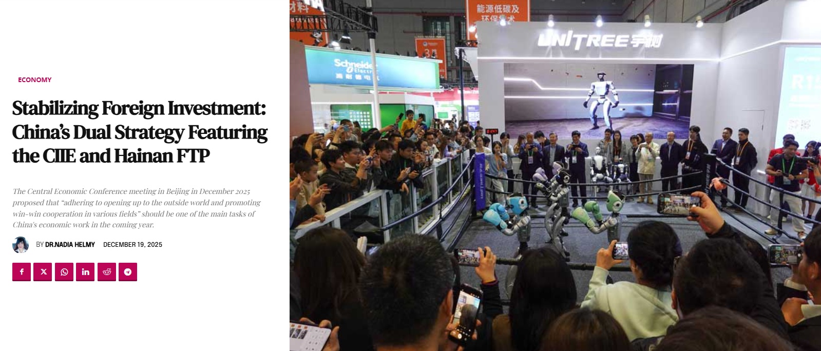 全球媒体聚焦 | 从进博会到海南自贸港封关，中国为全球投资者提供广阔机遇