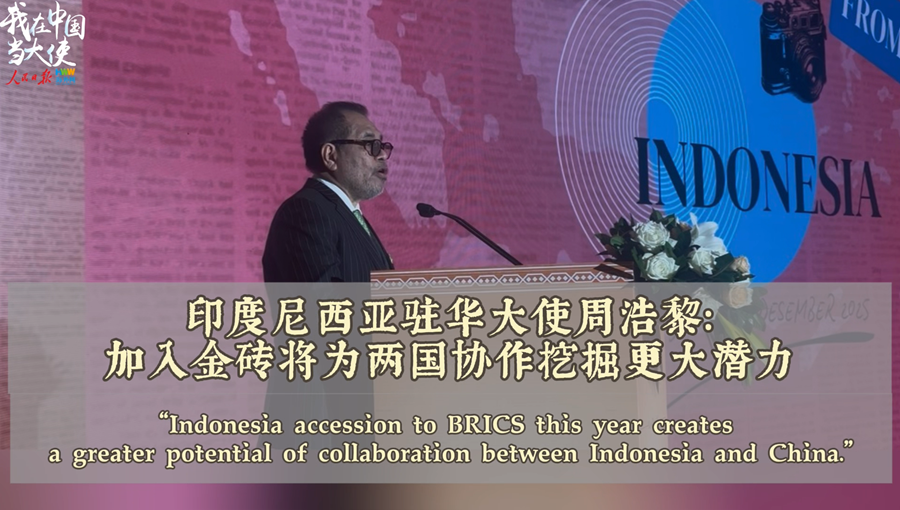 印度尼西亚驻华大使周浩黎：加入金砖将为两国协作挖掘更大潜力