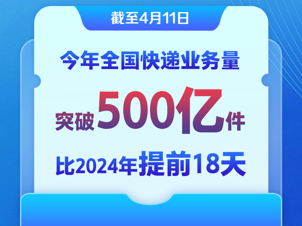 新华鲜报|快递破500亿件！“小包裹”再“跑”加速度