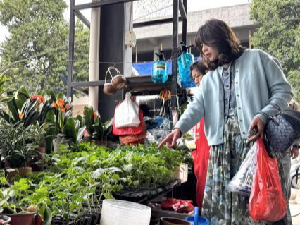 从赏花到寻菜 中国青年解锁“土味”踏青新方式