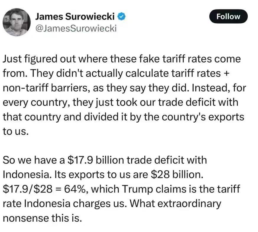 【世界说】美财经记者揭批美政府关税算法荒谬 美国各界担心其损害本已疲弱的经济