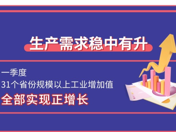数读地方经济“一季报”：经济大省挑大梁 生产需求稳中有升