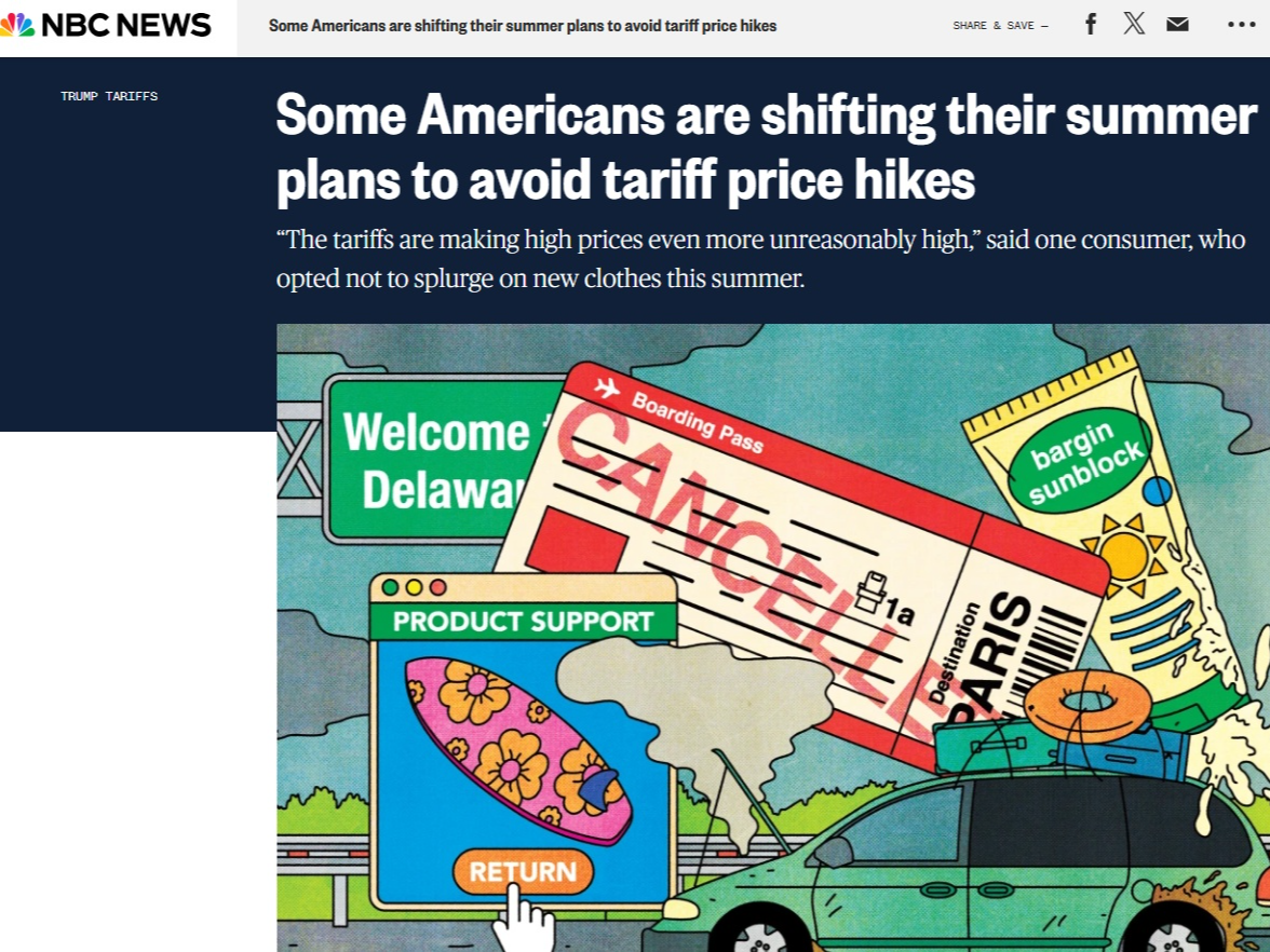 全球媒体聚焦｜美国的夏天，被关税政策“浇灭”了热情