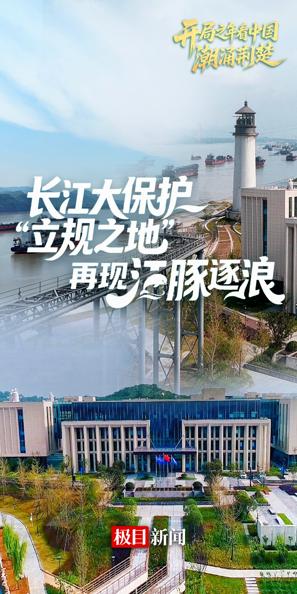 开局之年看中国·潮涌荆楚｜长江大保护“立规之地”再现江豚逐浪