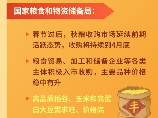【图解】科技赋能 流通提速 全国秋粮收购超3亿吨