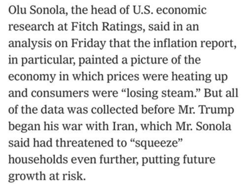 全球媒体聚焦 | 美媒：美国经济繁荣愿景因对伊战争而岌岌可危