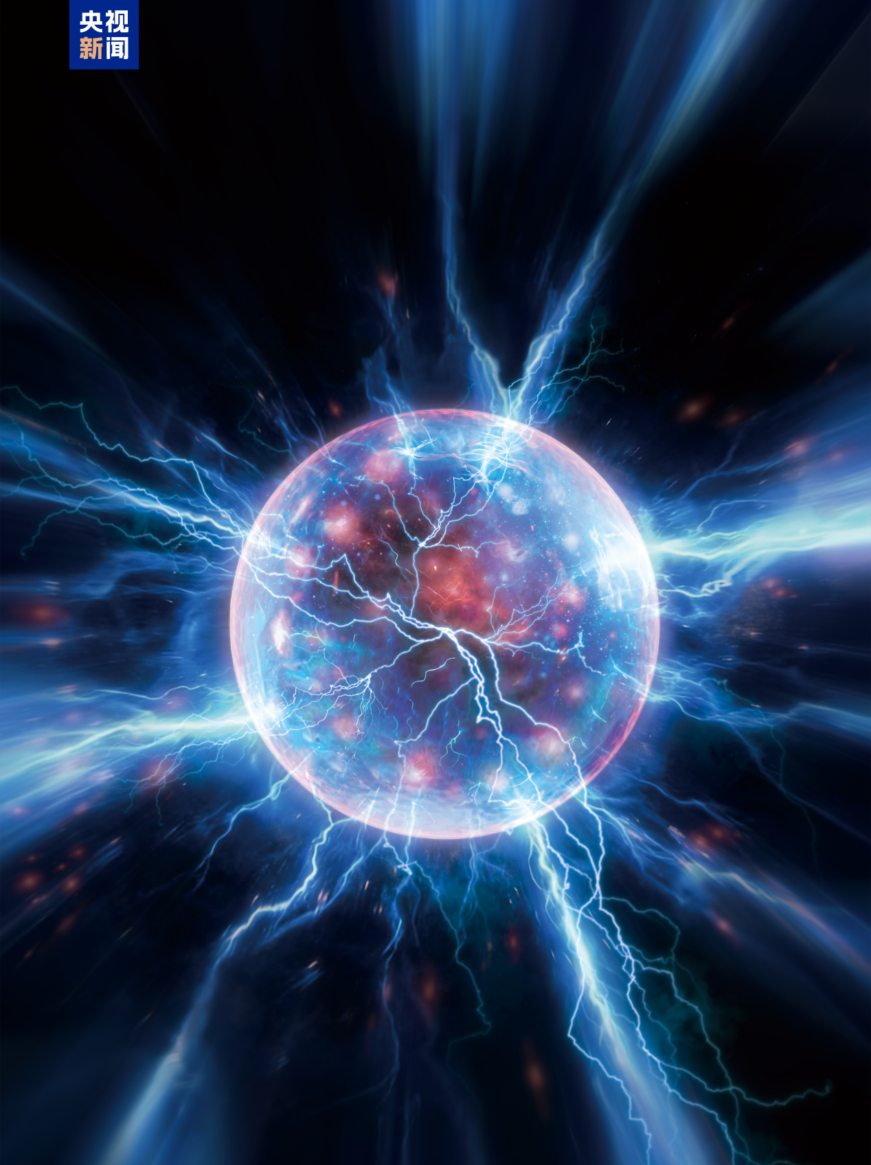 △类球状闪电电磁孤子结构示意图