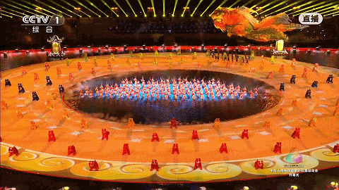 △汕头潮阳英歌亮相第十五届全运会开幕式