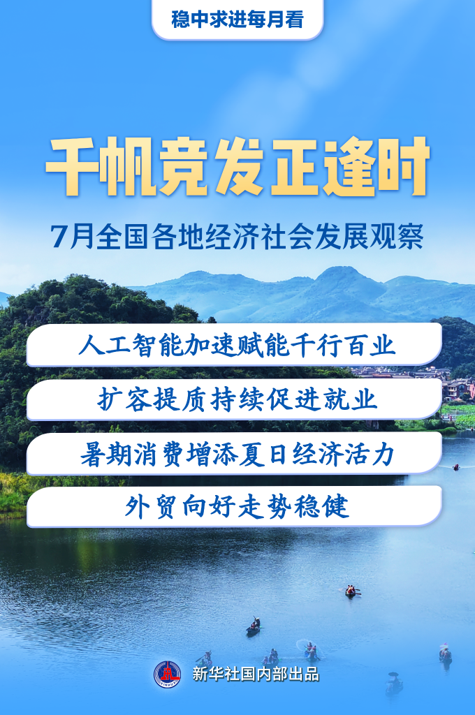 北京积水潭医院宋关阳医生黄牛预约代挂号电话稳中求进每月看丨千帆竞发正逢时——7月全国各地经济社会发展观察